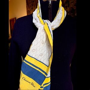 Christian Dior silk scarf